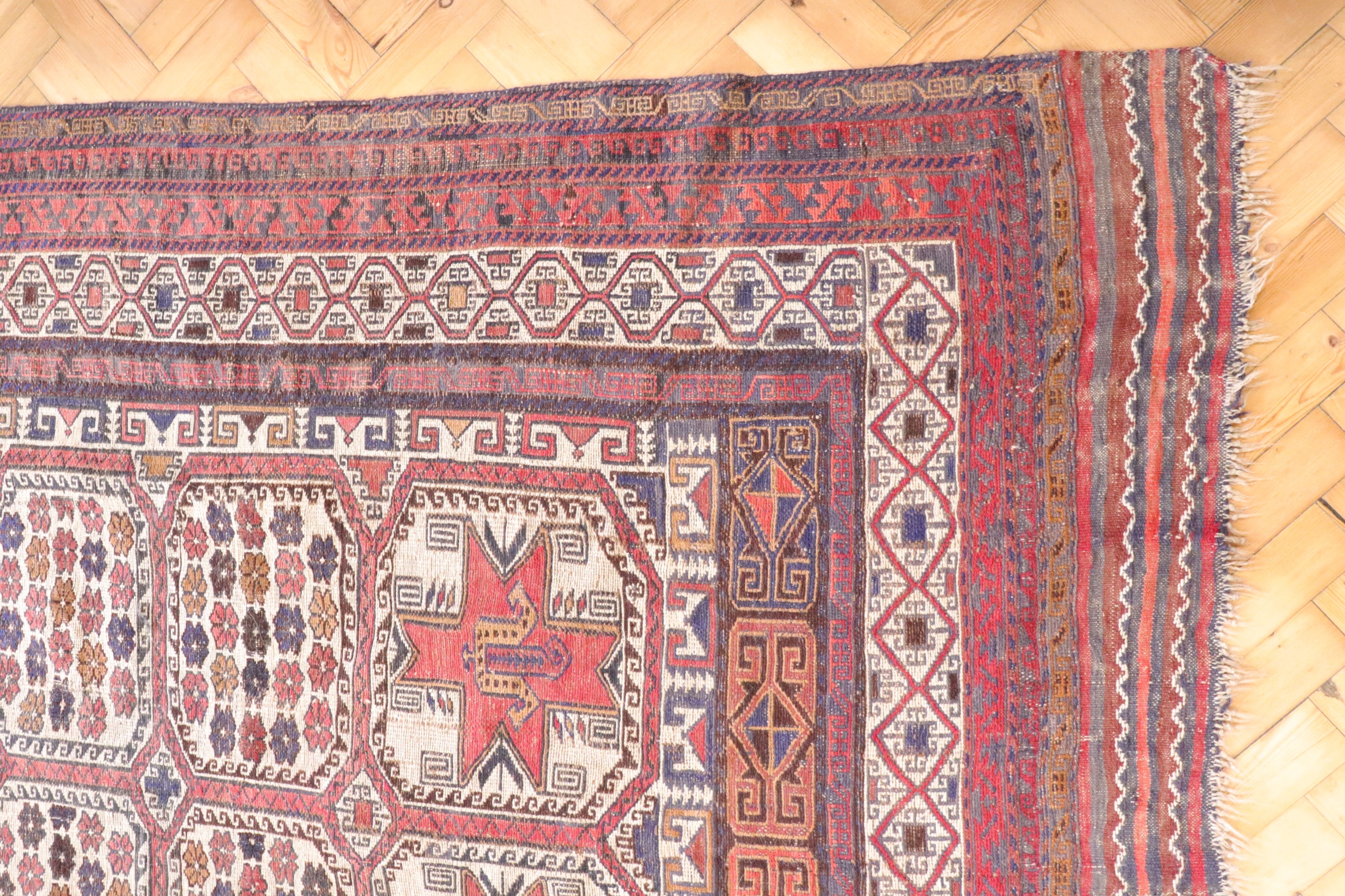 A hand knotted Afghan rug, 240 x 180 cm - Image 3 of 6