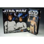 A boxed Star Wars Collection Series Han Solo & Luke Skywalker "in Stormtrooper gear" together with a