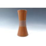A Osmans & Co earthenware tapered vase, 27 cm