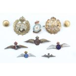A group of RAF / RCAF badges, sweetheart brooches etc
