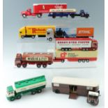 Eight Corgi and Matchbox die-cast model wagons