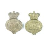 Two Victorian Grenadier Guards pouch / valise badges