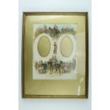 After Orlando Norie (1832-1901) A late Victorian lithographic double photograph or cartes de