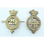 29th and 30th Regiments of Foot glengarry badges