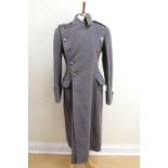 A pre-1953 Welsh Guards officer's greatcoat, labelled Jefferson