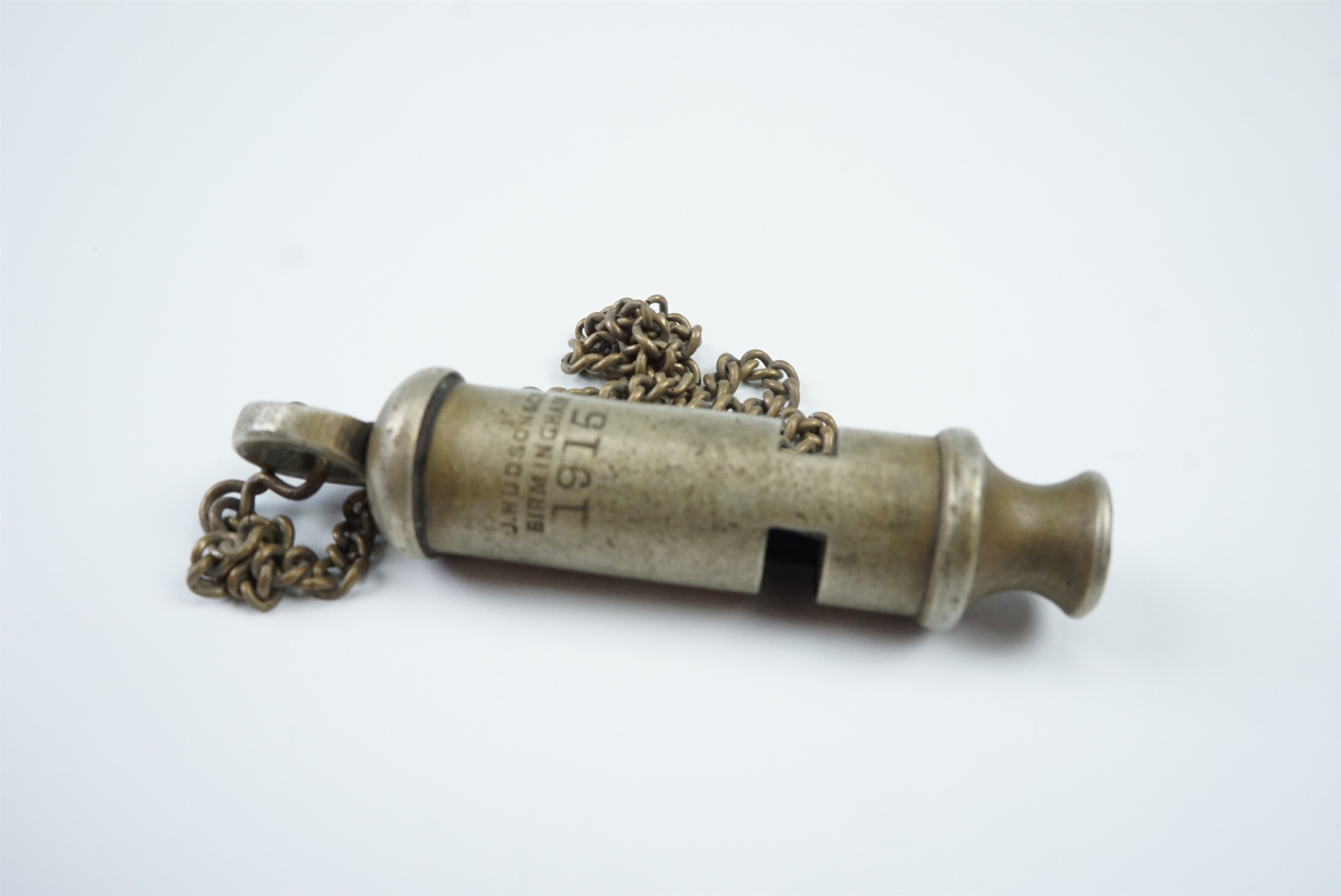 A Great War British army 1915 dated Beaufort type whistle - Image 2 of 2