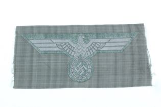 A German Third Reich machine woven army other rank's tunic national emblem