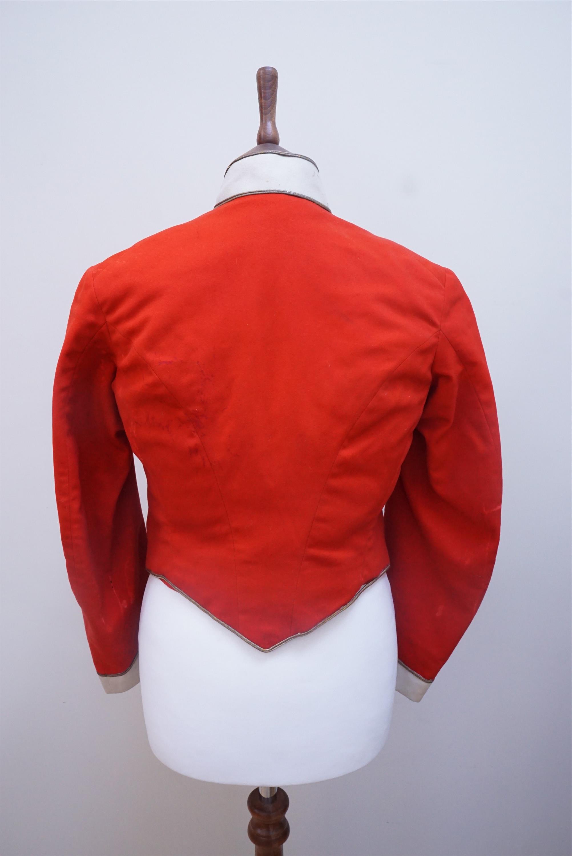 A late 19th / early 20th Century Border Regiment officer's mess dress jacket and vest, together with - Image 11 of 12