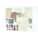 A Second World War campaign medal and document group, that of 2007159 Sgt L D Logan, Royal
