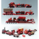 A quantity of Corgi and Matchbox die-cast model Wynn's Transport wagons etc