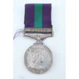 A QEII General Service Medal with Malaya clasp to 22920244 Cfn T Layton, REME