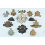 A group of cadet and similar cap badges