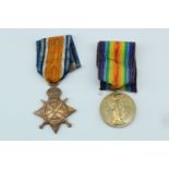 A 1914 Star and Victory Medal to 2061 Pte J J Comerford, 6th Cheshire Regiment