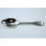 A Georgian silver fiddle pattern table spoon, London, 1816, 78 g, 22 cm