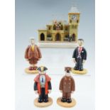 A Robert Harrop Camberwick Green Collection "Trumpton Town Hall" together with "The Mayor", "Philby"