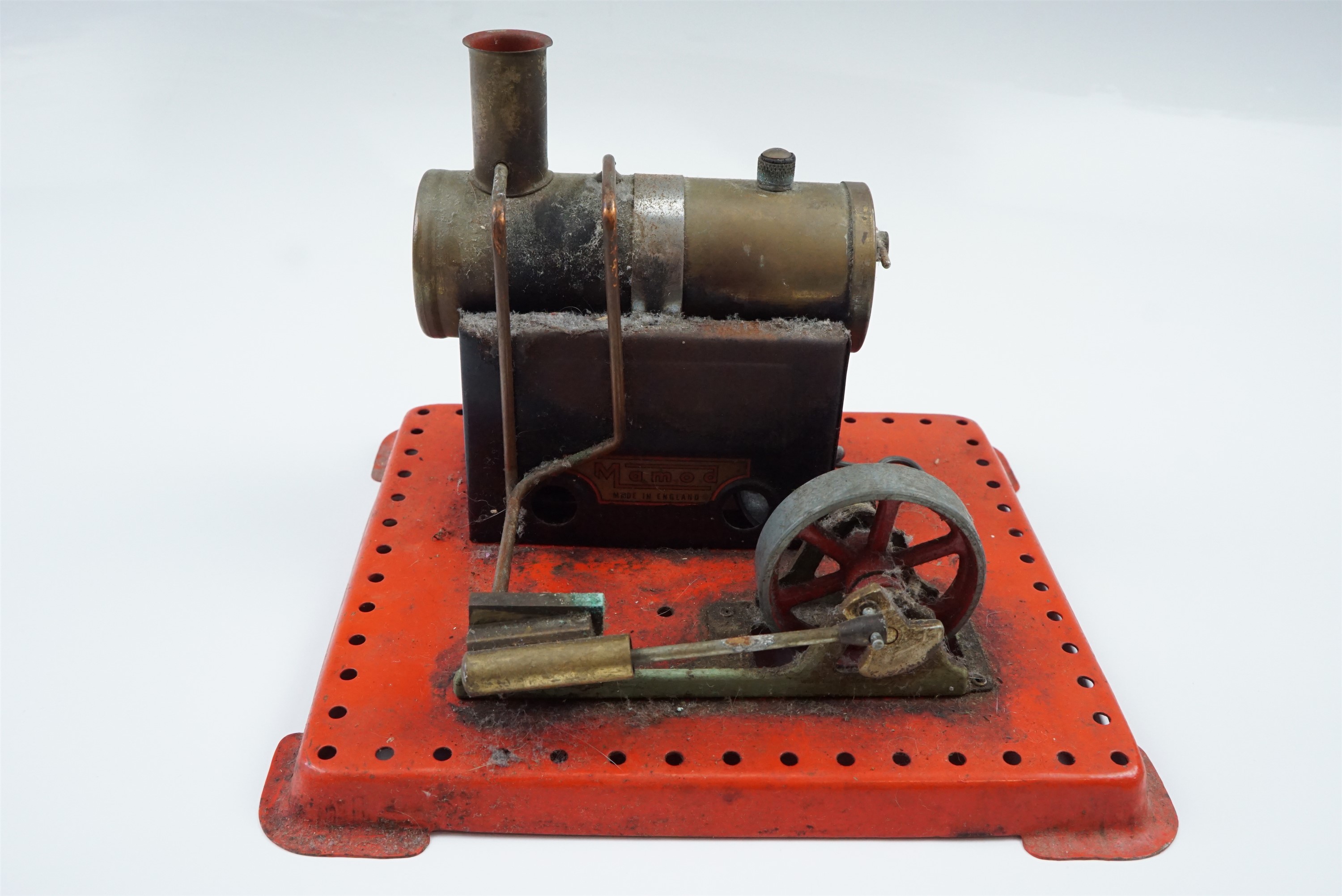 A vintage Mamod live steam toy stationary engine, 20 cm x 18 cm base