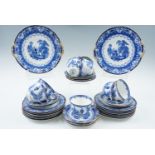 Royal Doulton blue-and-white teaware