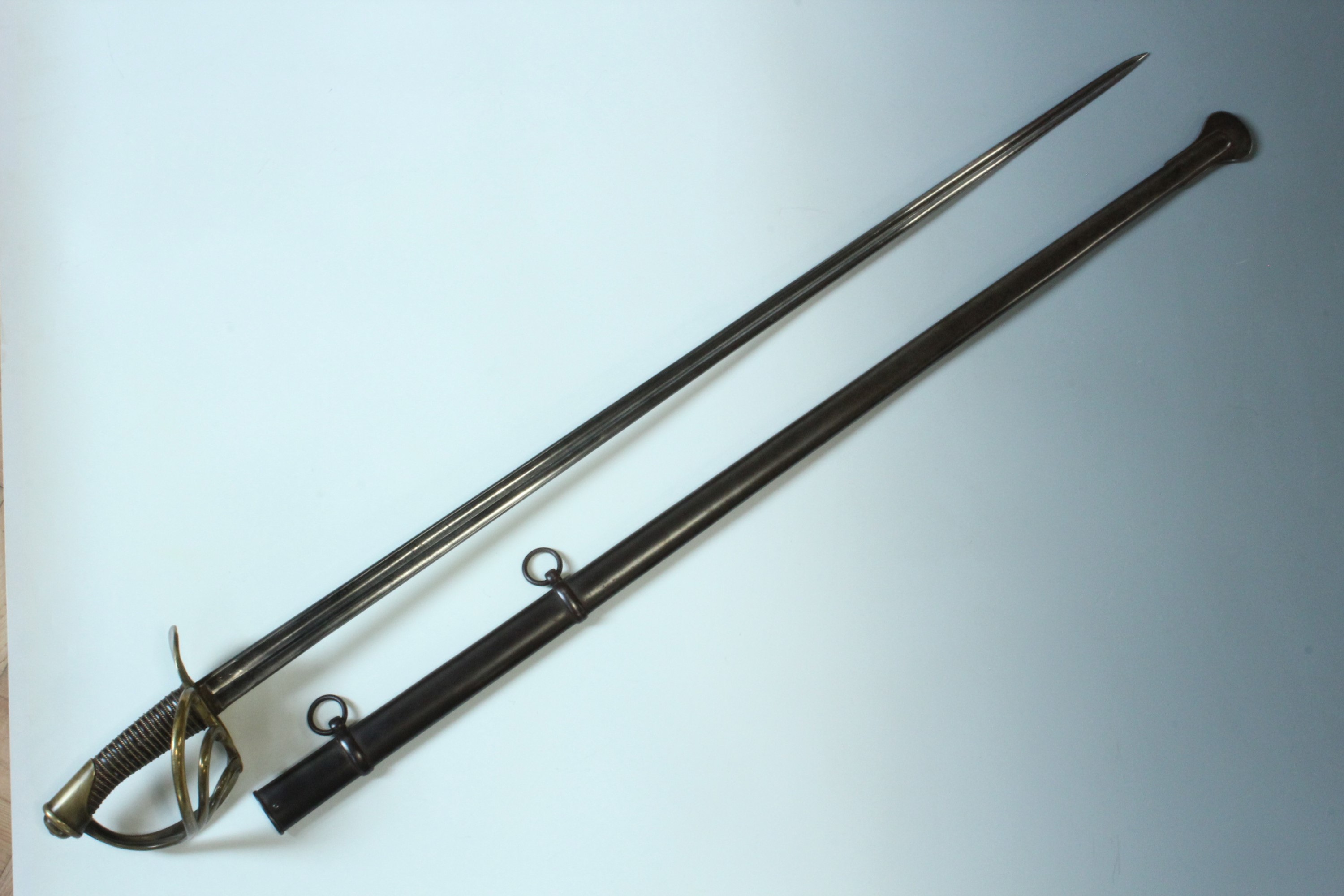 A French Model 1816 heavy cavalry sword, dated 1819