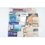 A quantity of books and other items pertaining to the Titanic