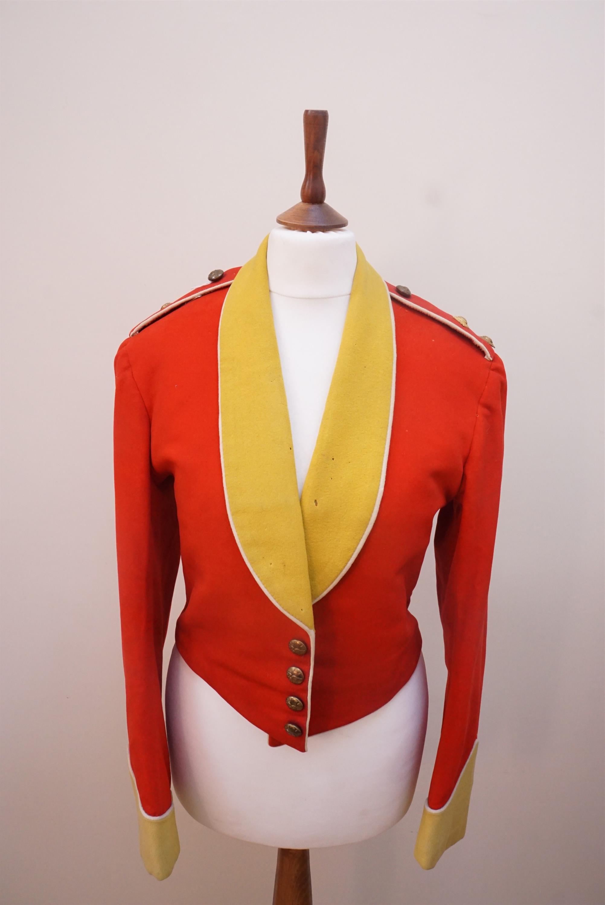 A late 19th / early 20th Century Border Regiment officer's mess dress jacket and vest, together with