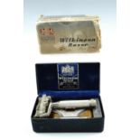 A mid-20th Century Wilkinson Sword safety razor, in original case and carton