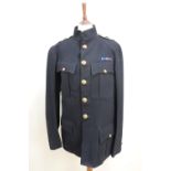 A Victorian Royal Horse Guards officer's blue patrol jacket, together with a pair of trousers, the