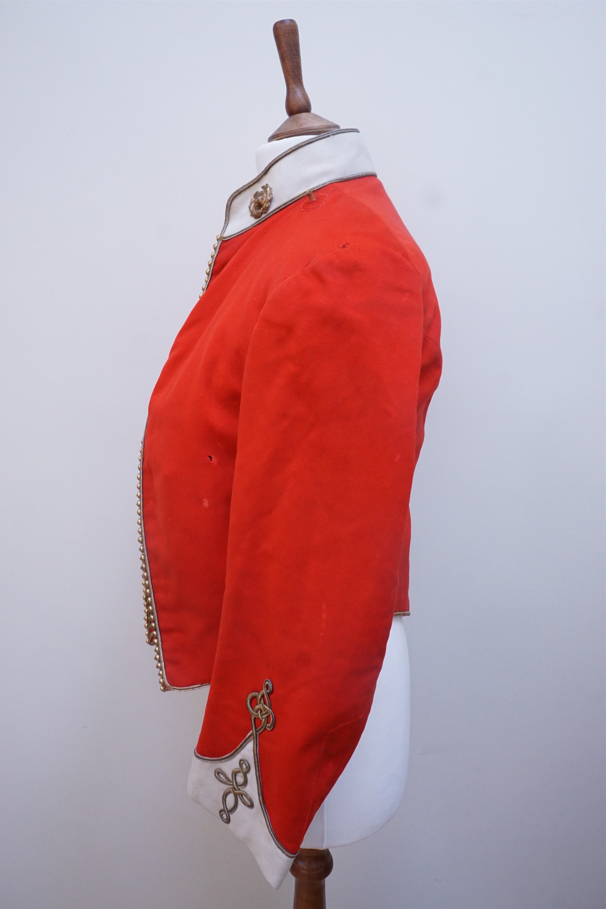 A late 19th / early 20th Century Border Regiment officer's mess dress jacket and vest, together with - Image 10 of 12