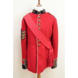 A pre 1953 Grenadier Guards colour sergeant's dress tunic and sash