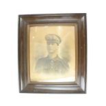 Six various great War British army framed photographic portrait and unit photographs, including a