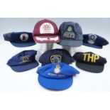 A quantity of world police baseball-type caps