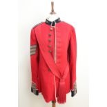 A pre-1953 Grenadier Guards sergeant's dress tunic and sash