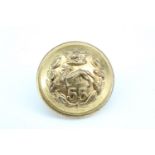 A Victorian 55th Regiment of Foot officer's button, 18 mm