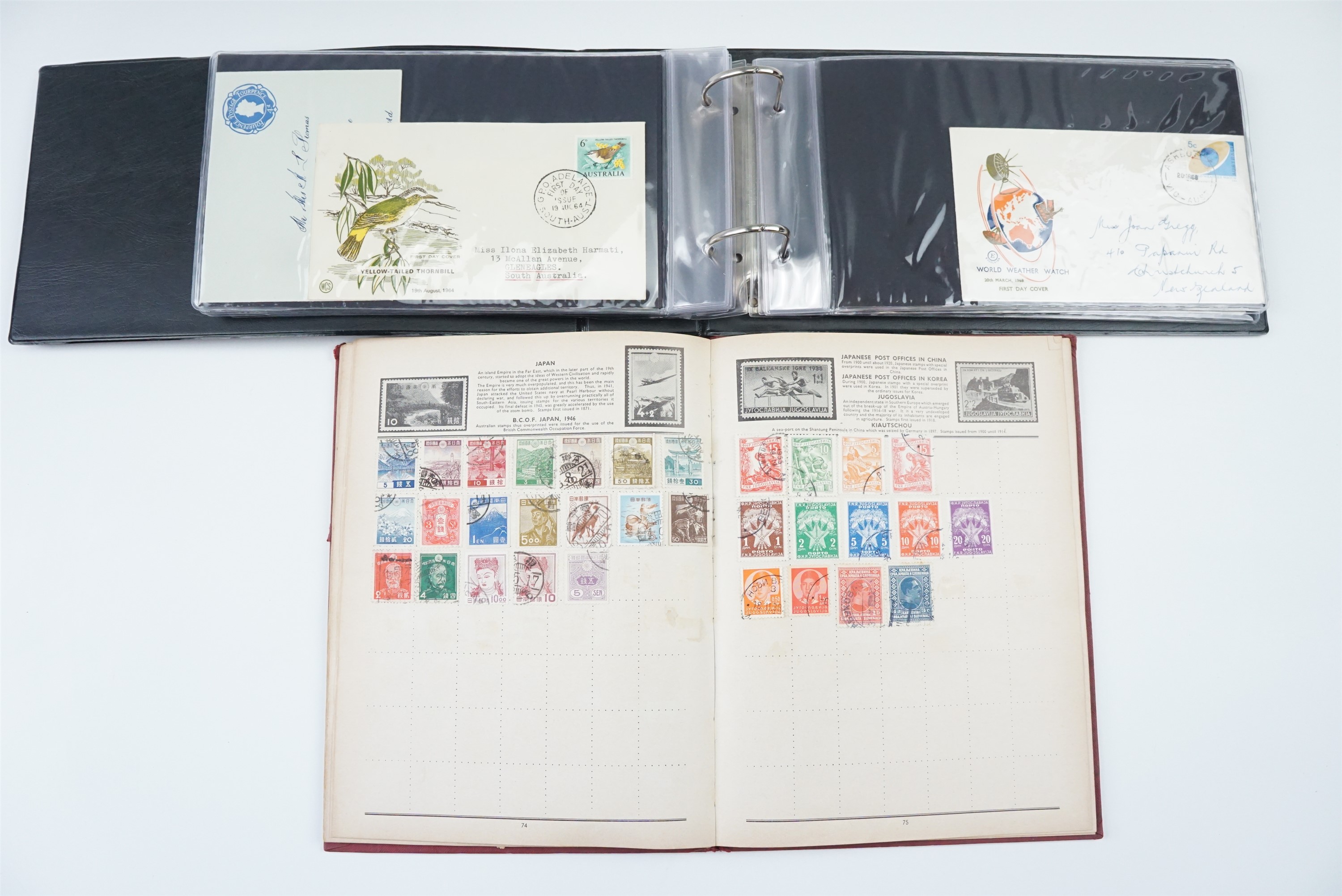 An album of First Day Covers, 1940s - 1970s, other covers, stamps etc, together with a juvenile - Image 3 of 4
