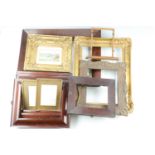 A selection of 19th and 20th Century picture frames, comprising 19th Century rosewood, walnut
