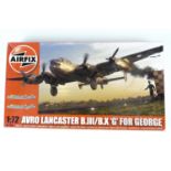 An Airfix Avro Lancaster model kit, 1:72 scale