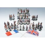 An extensive set of Del Prado painted die-cast Napoleonic Wars soldiers, together with