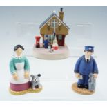 A Robert Harrop Camberwick Green Collection "The Post Office", "Mrs Dingle" and "Peter Hazel",