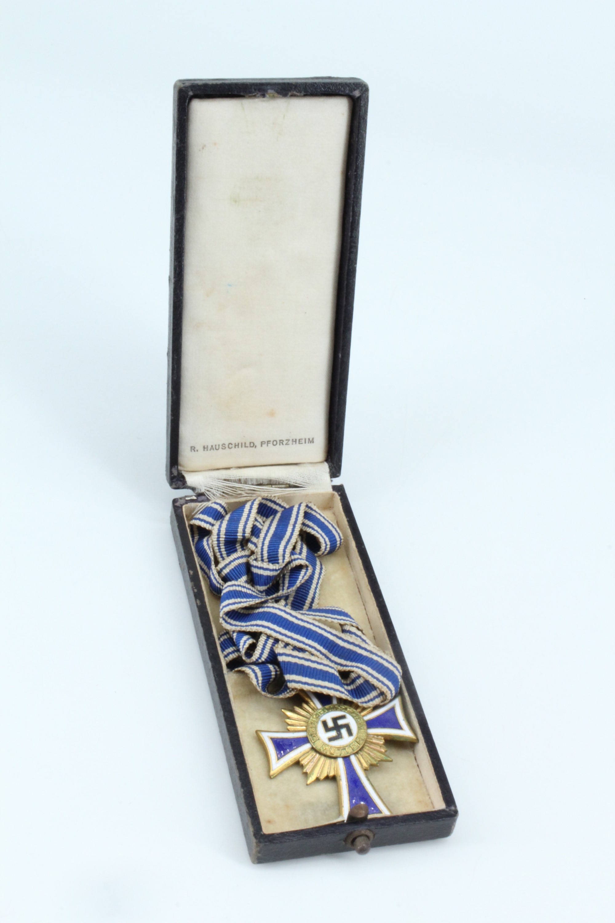 A German Third Reich Mother's Cross in gold, cased