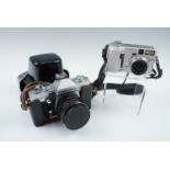 Praktica MTL3 and Minolta Dimage S414 cameras