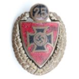 A German Third Reich Kyffhäuserbund 25 years membership pin