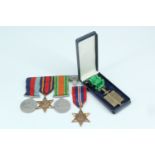 A Second World War campaign medal group including a Burma Star, together with a French Order of