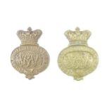 Two Victorian Grenadier Guards pouch / valise badges