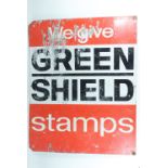 A Green Shield stamps enamel sign, 61cm x 76 cm