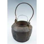 A brass glue pot, 30 cm