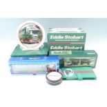 A Corgi Classics die-cast model Eddie Stobart AEC truck and trailer together with four Atlas