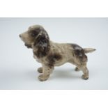 A cold painted Spaniel, circa 1920s, 7 cm