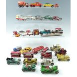 A quantity of loose play-worn die-cast vehicles, Dinky, Lesney, Matchbox, etc