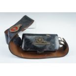 A pre-1953 Royal Artillery Association shoulder belt and pouch