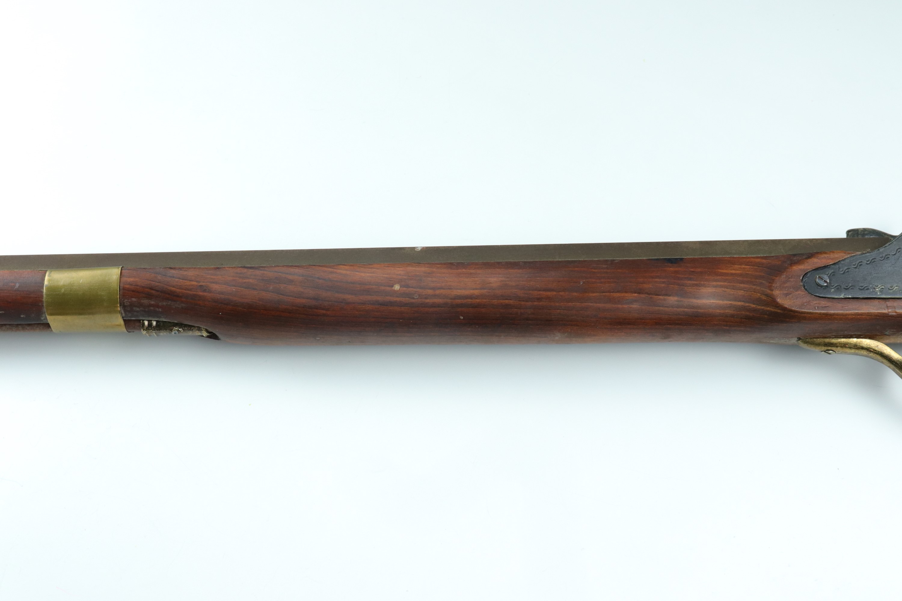 A decorative reproduction Pennsylvania percussion long gun, (non-firing) - Image 4 of 6