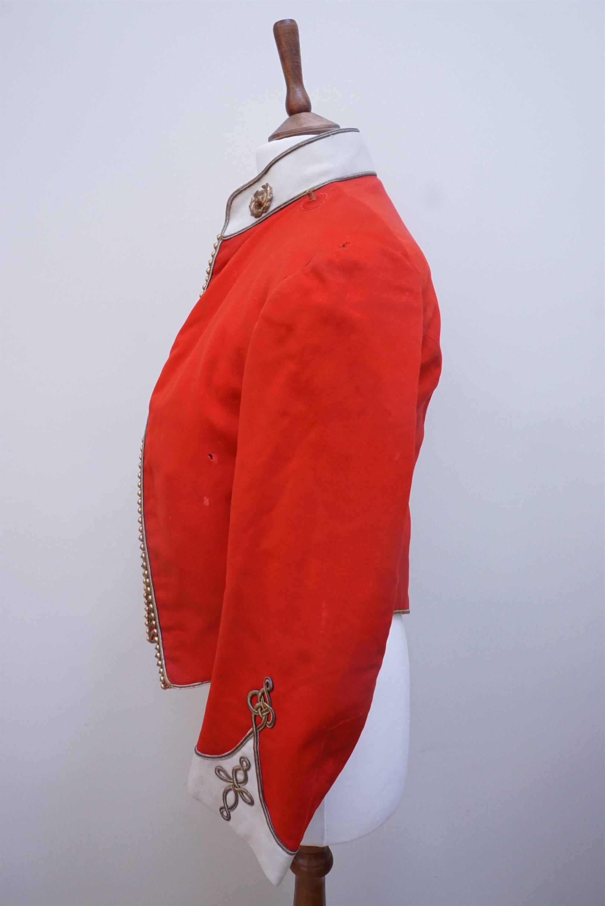 A late 19th / early 20th Century Border Regiment officer's mess dress jacket and vest, together with - Image 9 of 12